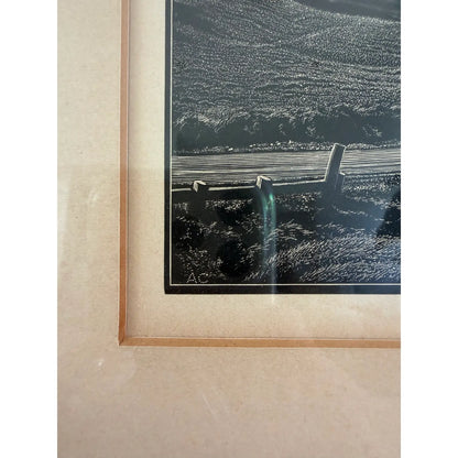 Asa Cheffetz “The Road Home” — Signed Wood Engraving with AAA Labels