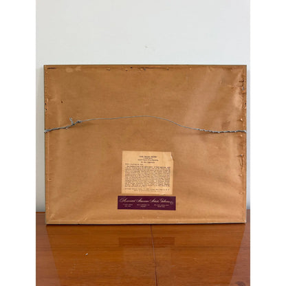 Asa Cheffetz “The Road Home” — Signed Wood Engraving with AAA Labels