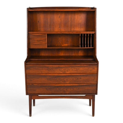 1960s Danish Rosewood Secretary Desk Attributed to Svend Madsen — detail 15