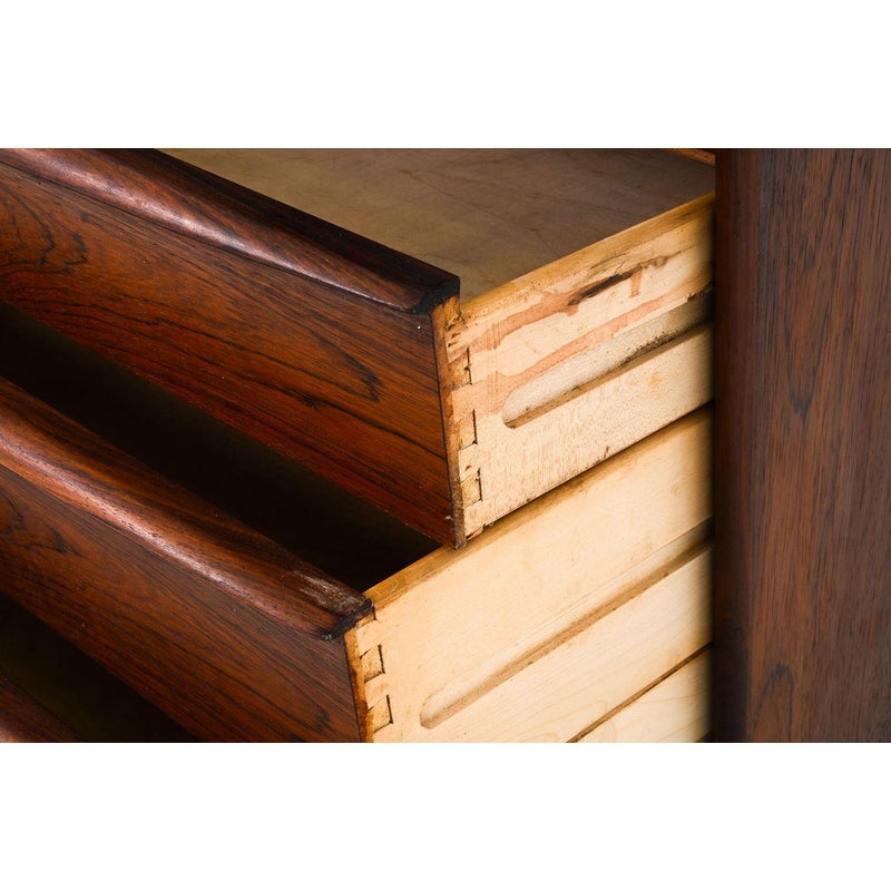 1960s Danish Rosewood Secretary Desk Attributed to Svend Madsen — detail 11