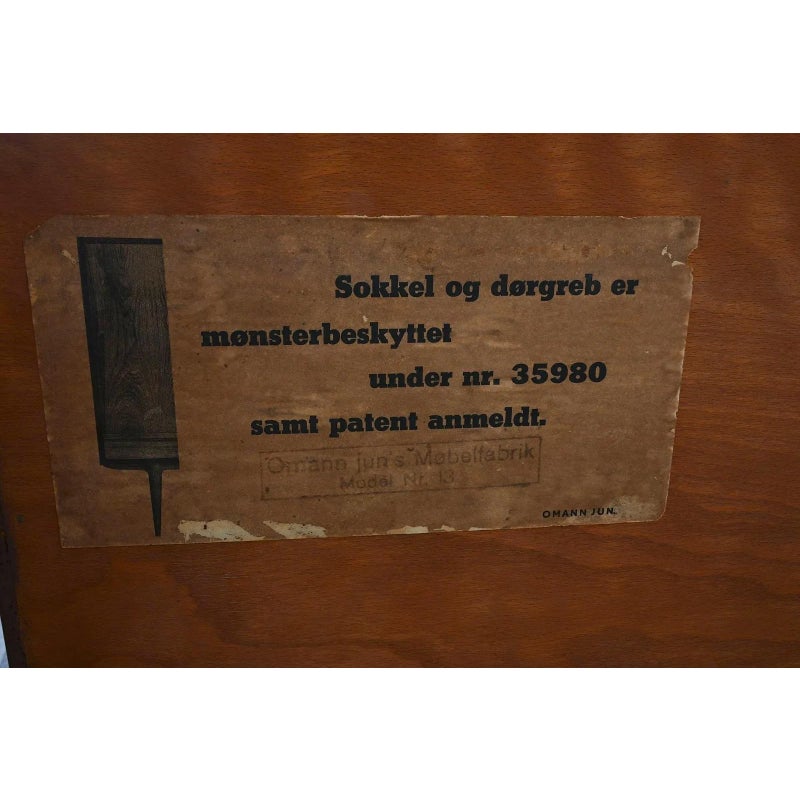 1960s Omann Jun Model 13 Danish Teak Highboard — detail 7