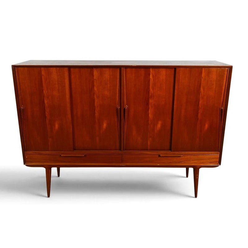 1960s Omann Jun Model 13 Danish Teak Highboard — detail 12