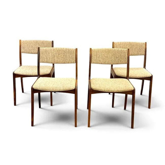 1960s Skovby Danish Rosewood Dining Chairs - Set of 4 — full view