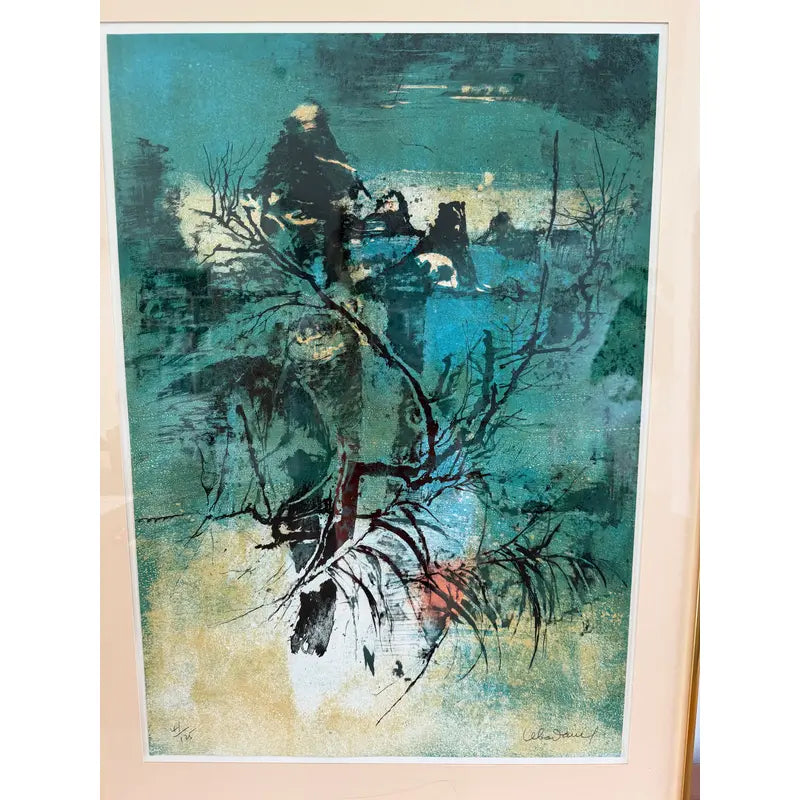 Hoi Lebadang Signed Color Lithograph, 41/125, with Collectors’ Guild Label — detail 3