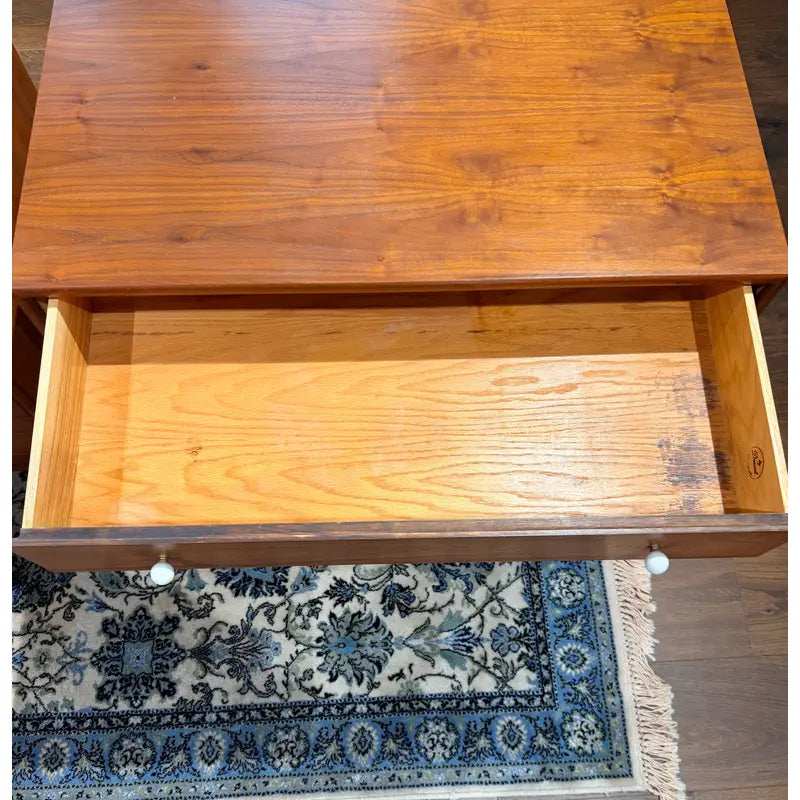 Drexel Declaration Walnut Three-Drawer Dressers — Pair — detail 10