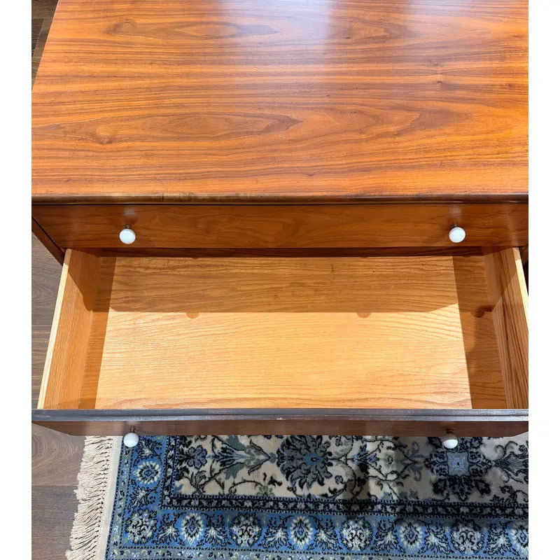 Drexel Declaration Walnut Three-Drawer Dressers — Pair — detail 17