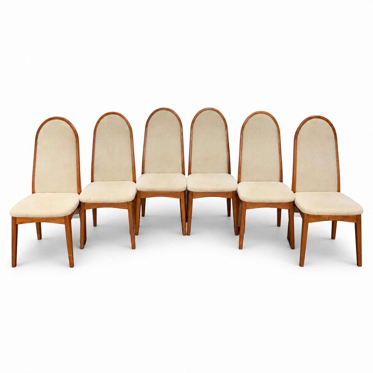Benny Linden Solid Teak Dining Chairs — Set of Eight — detail 6