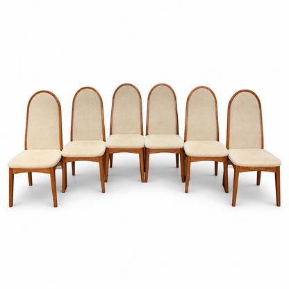 Benny Linden Solid Teak Dining Chairs — Set of Eight — detail 6