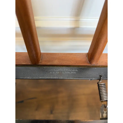 Mel Smilow for Smilow-Thielle Walnut Rail-Back Sofa Frame — detail 4