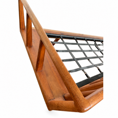 Mel Smilow for Smilow-Thielle Walnut Rail-Back Sofa Frame — detail 11