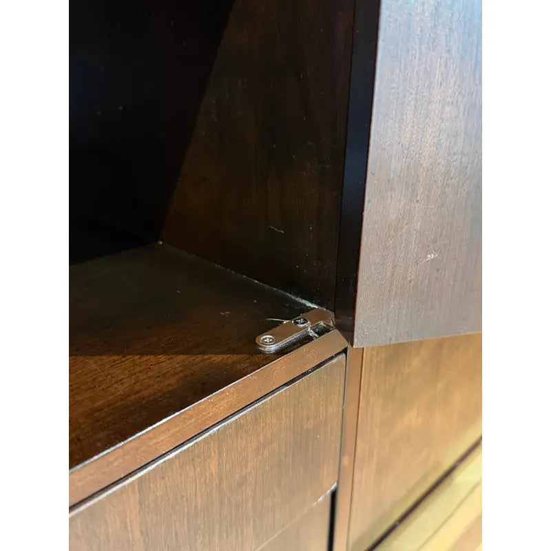 Directional Custom Collection Campaign Armoire, Attributed to Milo Baughman — detail 14