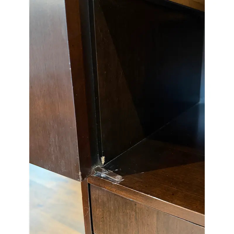 Directional Custom Collection Campaign Armoire, Attributed to Milo Baughman — detail 17