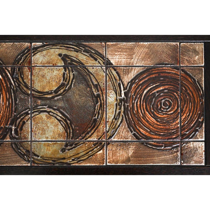 Gangso Mobler Danish Oak and Ox Art Tile Dining Table With Two Leaves — detail 11