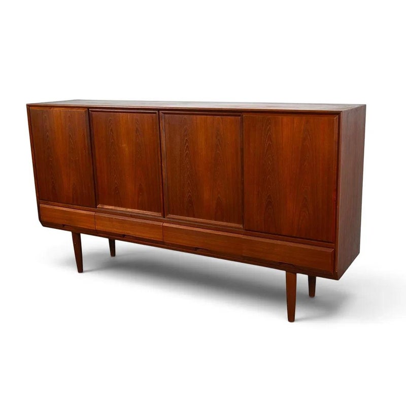 Vejle Stole Møbelfabrik Danish Teak Highboard — full view